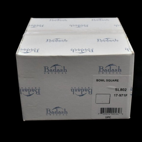 Badash Square Crystal Bowl Sahara Mouth Blown Lead Free Made In Poland SL802 - Picture 4 of 5